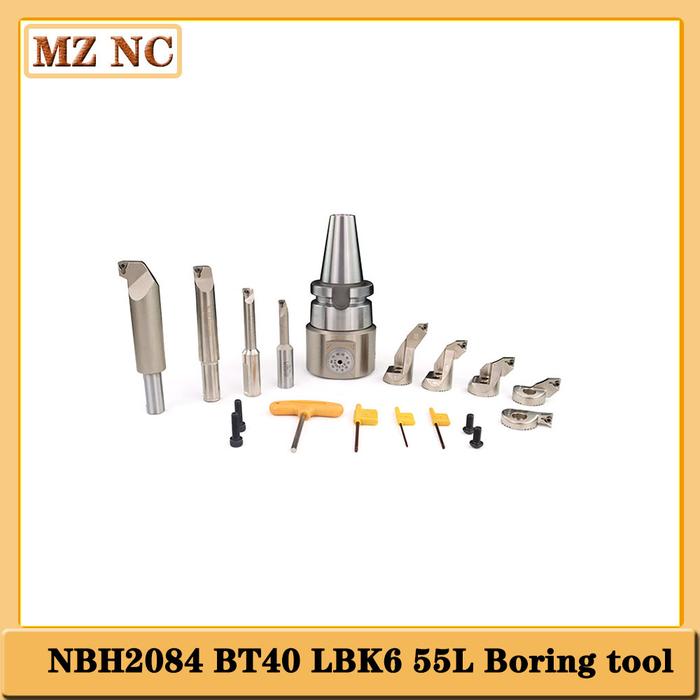 1Set Nbh2084 Bt40 Lbk6 55L Fine Tune Boring Head 0.005 Precision Boring Combination Fine Boring Tool