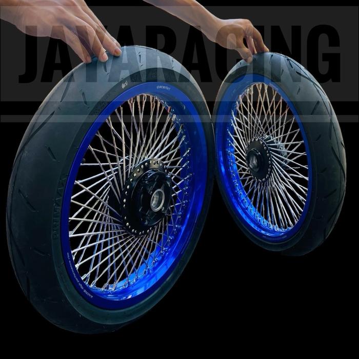 VELG SET CUSTOM JARI JARI SERIBU GL 100 GL PRO GL MAX CB 100 VELG SCARLET RACING