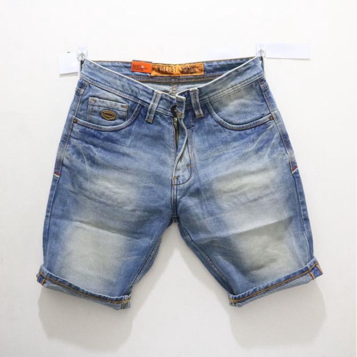 Volist Celana Pendek Pria Jeans Cowok Denim Terlaris
