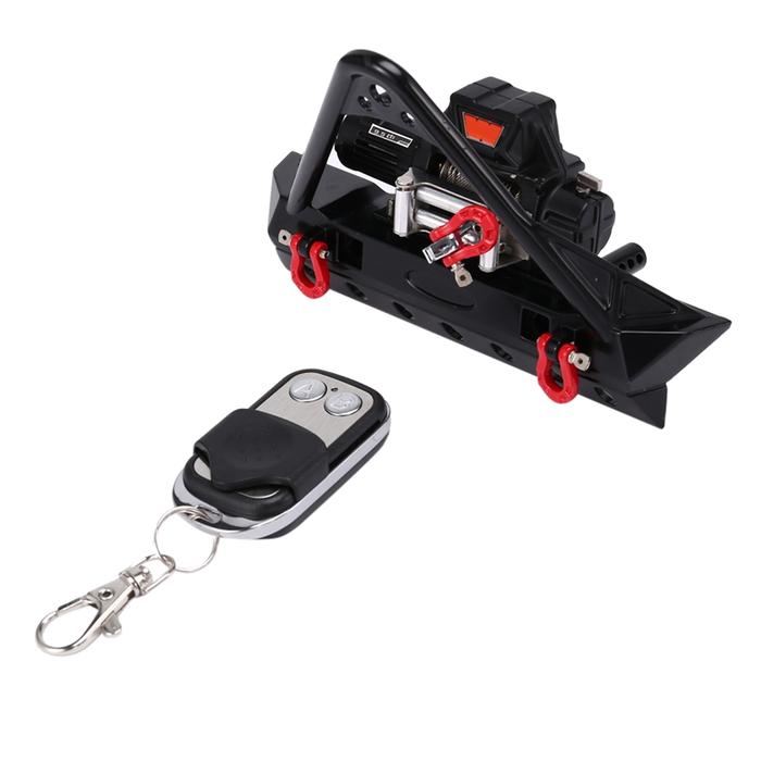 Bumper Depan dengan Lampu LED & Winch untuk Axial SCX10 SCX10 II III