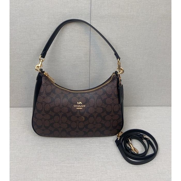 COACH Teri Hobo Signature Shoulder Crossbody Bag