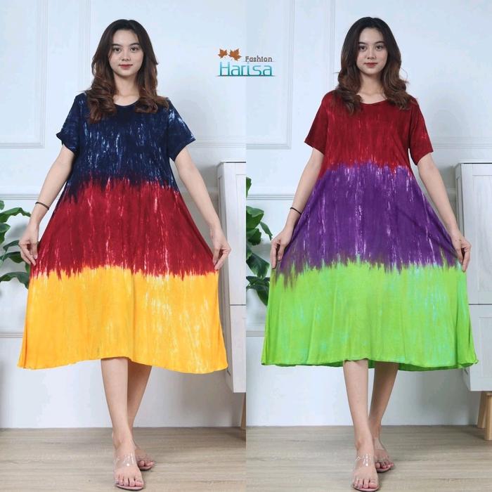 daster bali salur voit XXL JUMBO COTTON JERSEY PREMIUM Tidur Panjang Nyaman Motif Dress