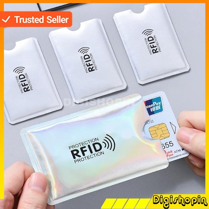 20 PCS Slot Kartu Kredit ATM Anti RFID Blocker Anti Rfid Wallet Blocking Reader Lock Bank Card Holde