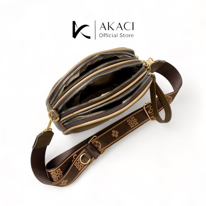 Akaci Store | Marvel Tas Selempang Bahu 09-8256 Bahan Ms Halus 3 Ruang Tas Wanita Kekinian Slingbag