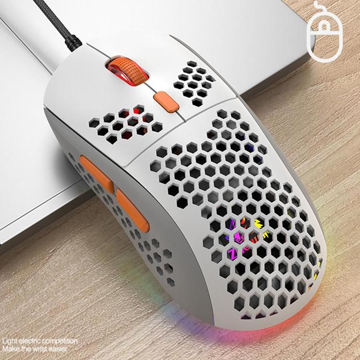 Mouse Honeycomb Kabel Ringan Mouse Komputer Kabel Honeycomb Mouse
