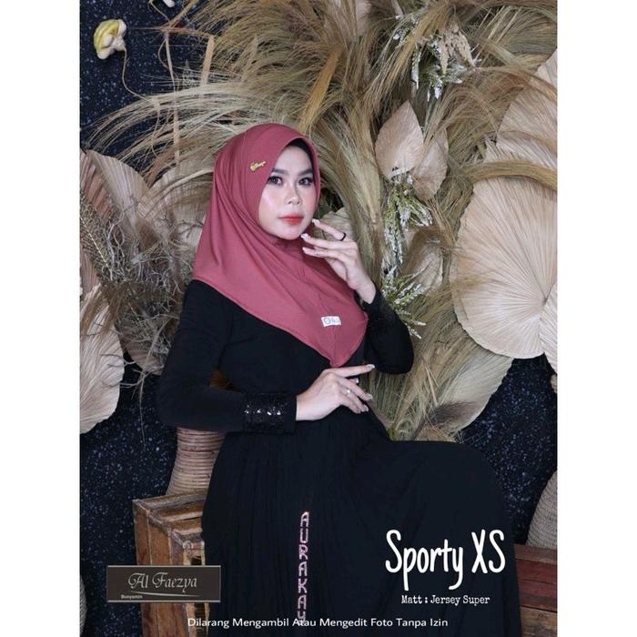 Jilbab Sporty XS Al Faezya / Jilbab Sport XS Al Faezya / Hijab Sporty XS