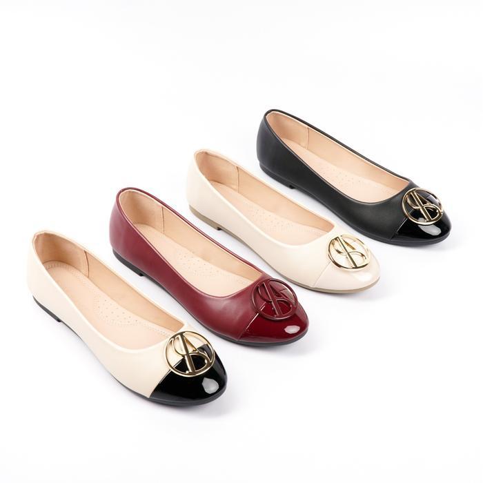 Blow BLNW 0085 Yuri Classic Flatshoes Wanita - Slip On, Hitam, Maroon, Beige