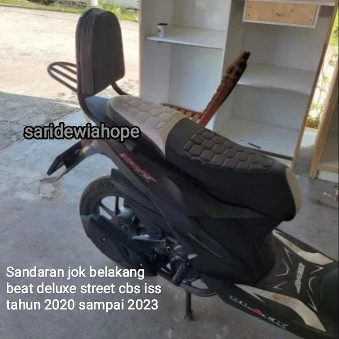 Sandaran Jok Motor Beat Deluxe Street Cbs iss 2020_2023 Jok Belakang L1