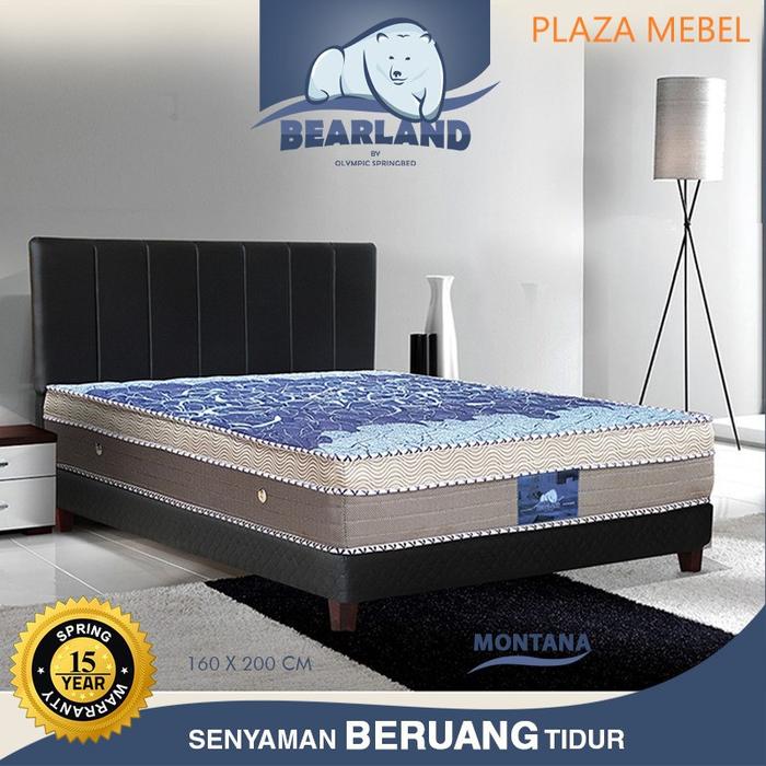 NEW PRODUK SET Kasur Spring Bed Bearland Montana Olympic springbed 120 - 180 FULLSET