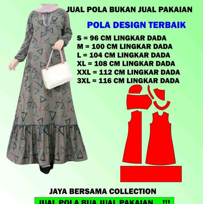 POLA GAMIS DEWASA MODEL AURORA KERUT