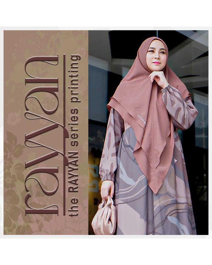 GAMIS PRINTING series QATAR RAYYAN by nona anna hijab Mewah
