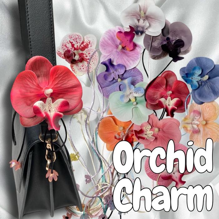 Orchid Charm // Gantungan Tas Anggrek // Orchid Bag Charm // Gantungan Anggrek