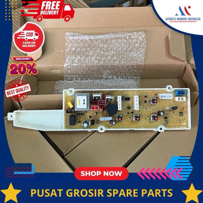 SHARP 7.5kg ES-F875S ( ES-F875S-P/B ), Modul pcb mesin cuci Top Loading ( XQB50-JD156S )