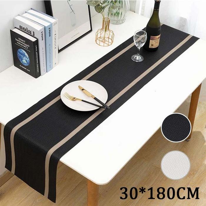 Taplak Meja Premium Table Runner Nordic Panjang Pvc Tamu Anti Air Table Runner Alas Meja Makan Tebal