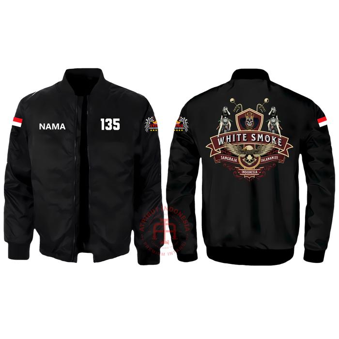 Jaket Bomber Rx King 135 Sang Raja Asap Putih Kaos Lengan Panjang Lengan Pendek Hitam Premium Combed