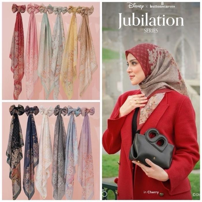Button Scarves Disney mirror Jilbab Logo Button Scarves