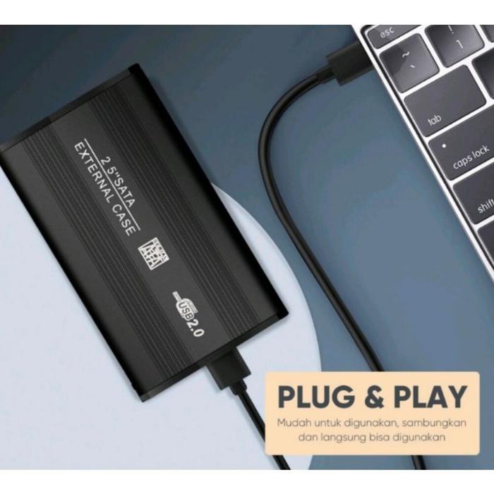 [ SBR ] COD ALUMINIUM HDD 2.0 2.5"INCH CASING HDD HARDISK 2.5 INCH SATA EXTERNAL CASE USB 2.0 CASING