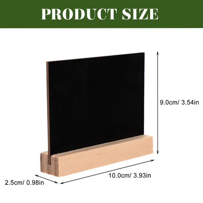 10Pcs Papan Tulis Menu Cafe/ Cafe Mini Chalkboard Papan Notes Papan Tulis Kapur Kecil Papan Menu Ber