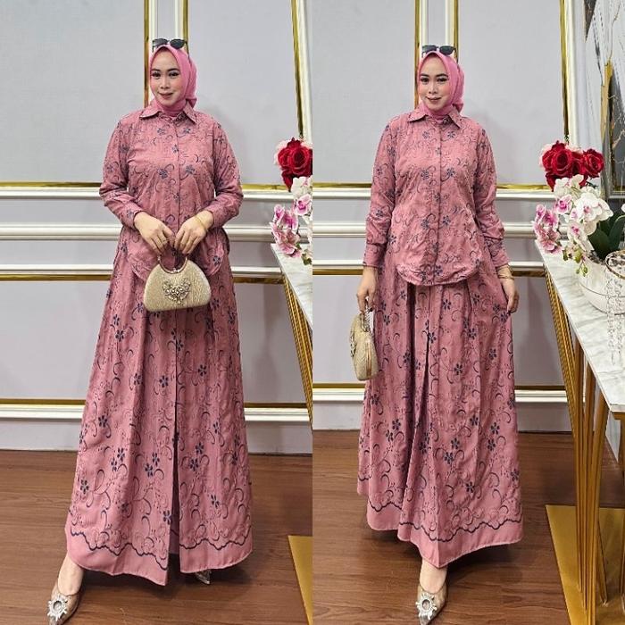 New Set Rok Realpict Kode 119 Set Rok Premium Bahan Katun Bolong Premium Harga Termurah Best Seller 