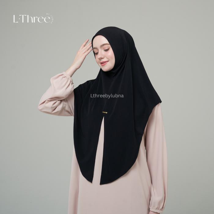 AHF - Hijab Instan UKURAN STANDAR Bahan Jersey Premium Model Simple dan Elegant L THree By Lubna