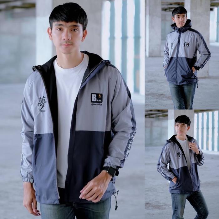 Jaket Parasut Parka Thebojiel Kombi OD Dream Japan Waterproof Premium - Motor, Bomber, parka Motif, 