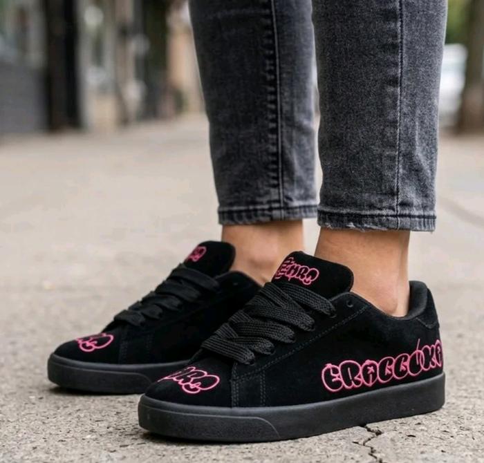 SB MARABUKA - Sepatu GRAFITI Hitam Fanta Sepatu Sneakers Pria Wanita Sepatu Gemuk Skate Shoes