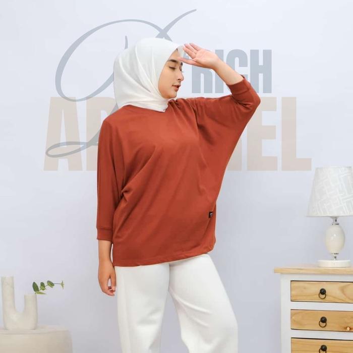 yiahzaaofficialstore - Kaos Batwing Polos, Batwing Jumbo, Atasan Batwing Wanita, Batwing Kekinian, K