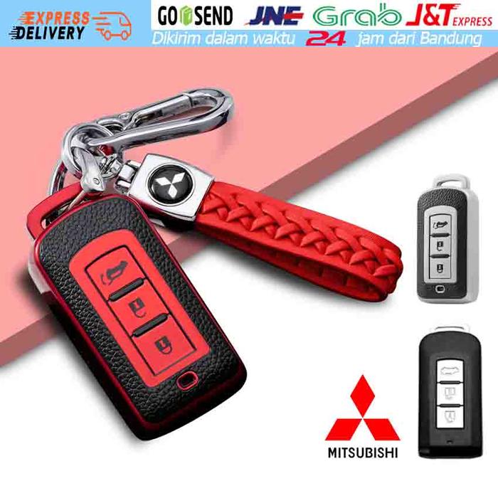 Sarung Kunci Karbon Mitsubishi Pajero Sport for xpander adventure mirage strada lancer itlog montero