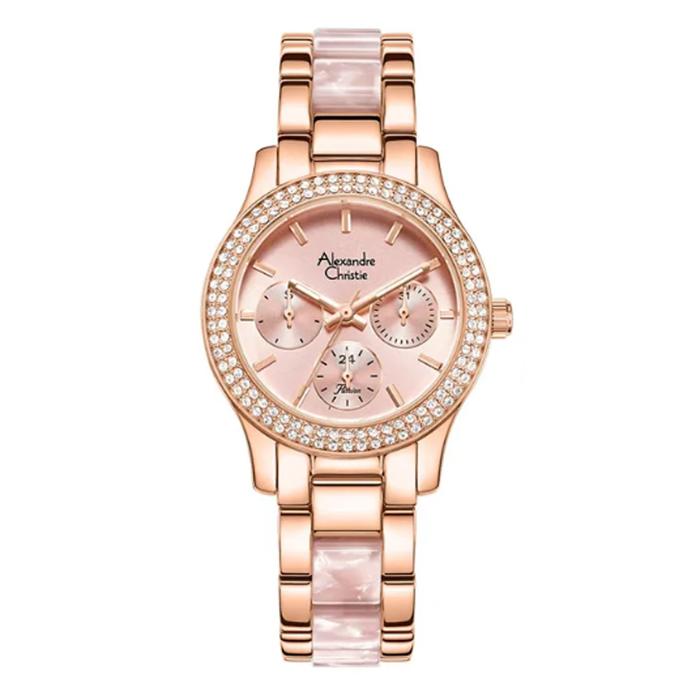 Alexandre Christie AC 2932 Rosegold Pink II BFBRGPNPN2 Jam Tangan Wanita