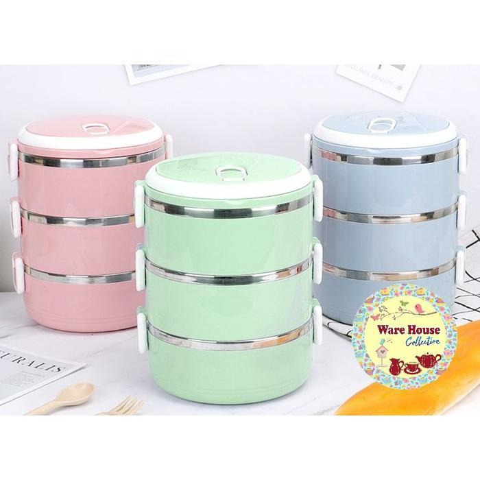 RANTANG SUSUN / KOTAK MAKAN / RANTANG STAINLESS SUSUN 4 (2800ML) / LUNCH BOX SUSUN 4