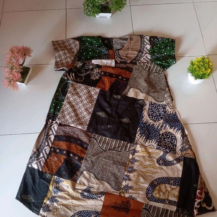 Paket Usaha 90000 Dapatkan 4pcs Daster Perca Klok Busui Dress Rayon Katun Batik Ibu Menyusui Bumil B