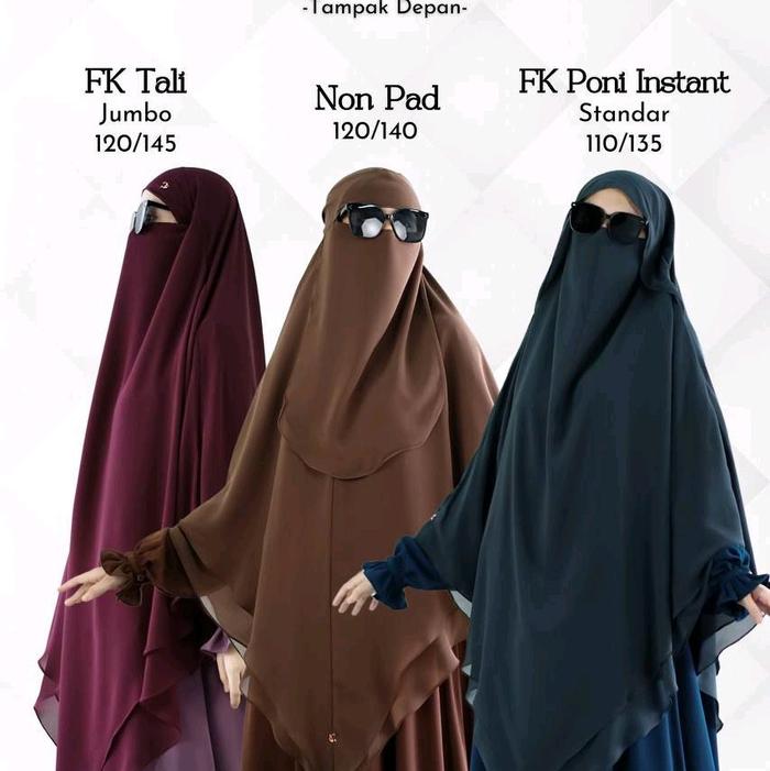 khimar hazura by zakia | fk poni jumbo | fk tali standar