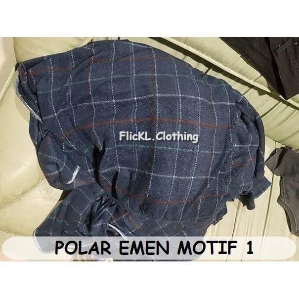 Bahan Kain Polar Emen PE Dalaman Jaket Training Puring Sweater