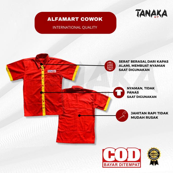 Baju Seragam Alfamart Cowok || Seragam Alfamart || Seragam Kerja Alfamart Cowok || Seragam Alfamart