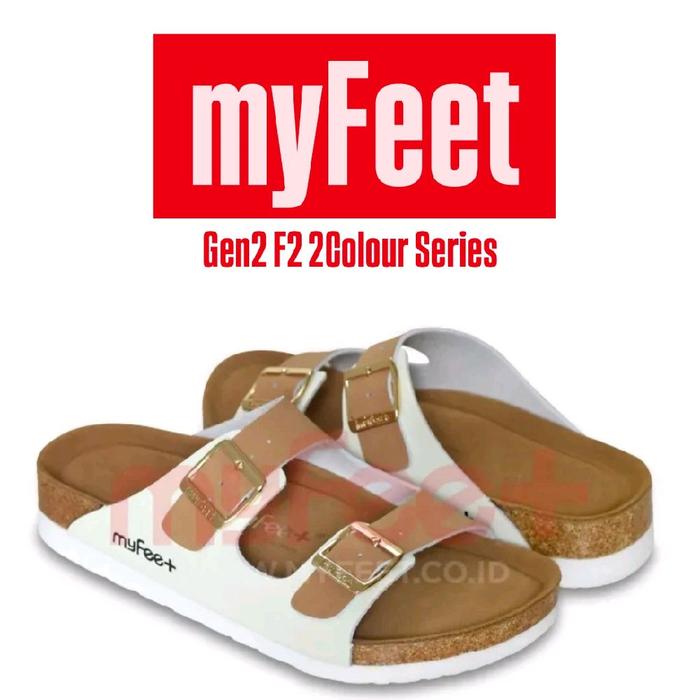 Sandal MYFEET Gen2 F2 2Colour Series Sandal Wanita Baik Untuk Kesehatan