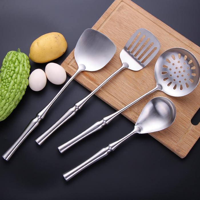 1Pcs Stainless Steel Kitchenware Matte Kitchen Cooking Tool Frying