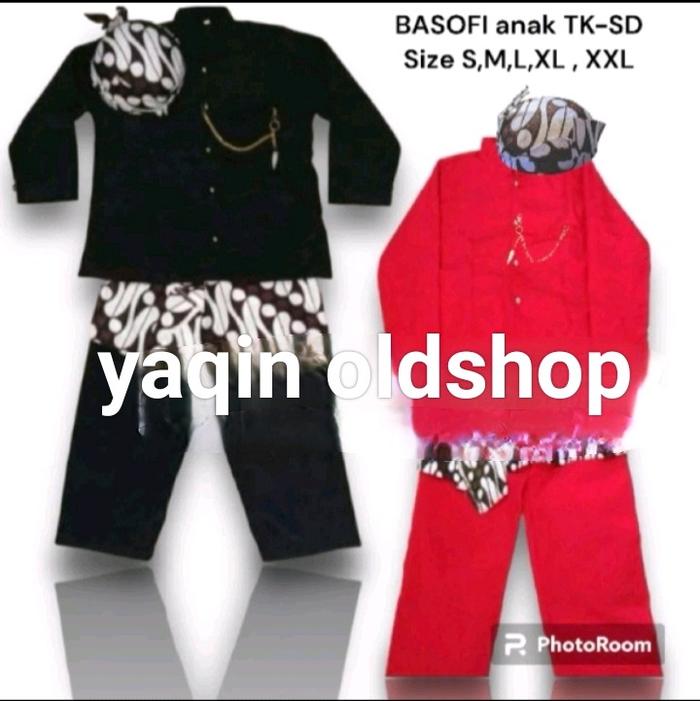 BAJU BASOFI ANAK/ BAJU ADAT JAWA BASOFI ANAK