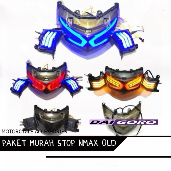 [ Paket Murah ] Lampu Stop Nmax Old Model Lexus Plus Lampu Sen Depan Nmax 2015-2019 Kualitas Terbaik