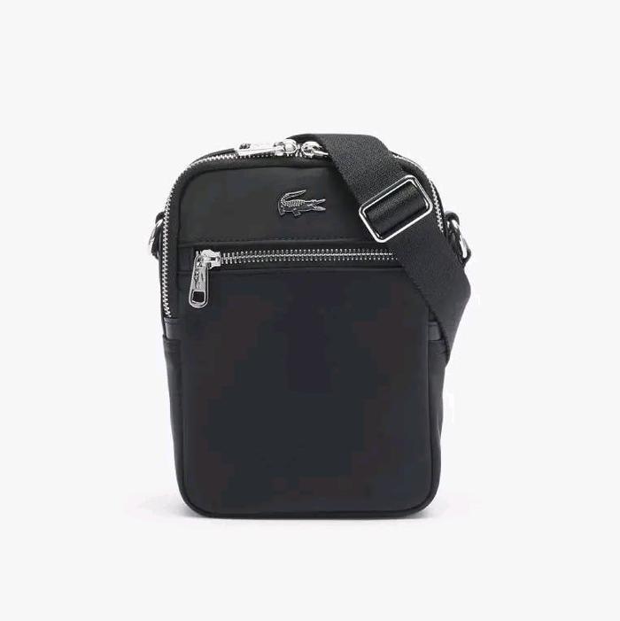 LACOSTE Izzie Original Shoulder Bag Pria Nylon - Black