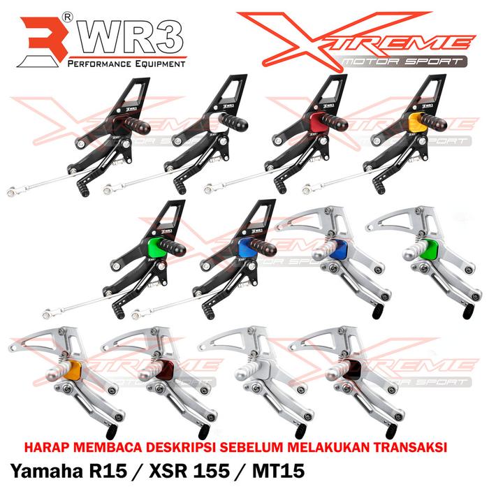 Footstep Rearset Undeone Racing WR3 R15 V3 XSR 155 MT15 R25 MT25