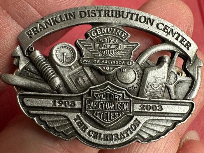 Pin Bros Harley-Davidson 100th Anniversary Franklin Distribution Center Made in USA Original