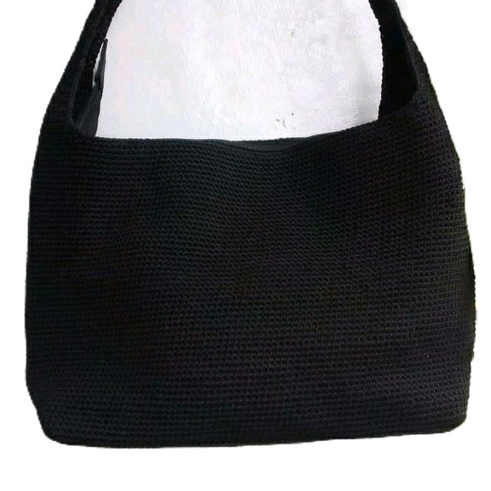 The Sak Tas Rajut Wanita Warna Hitam Model Rajut Merk The Sak untuk Wanita