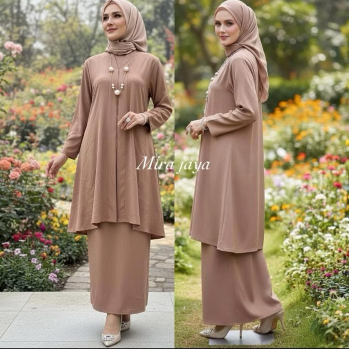 Mira Jaya STELAN CINDAY GAMIS SETELAN ROK CINDAY DAN PAKAIAN MELAYU Baju Wanita Muslim Remaja Pesta 