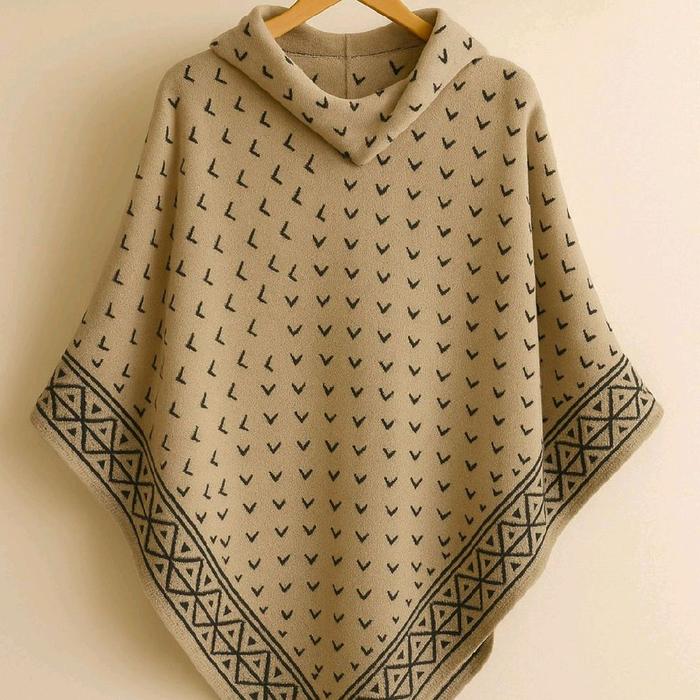 ZAKIA PONCO BLOUSE RAJUT IMPORT HQ FREE SIZE FIT TO XXXXL/ZAKIA PONCO BLOUSE RAJUT OVERSIZD GAYA KOR