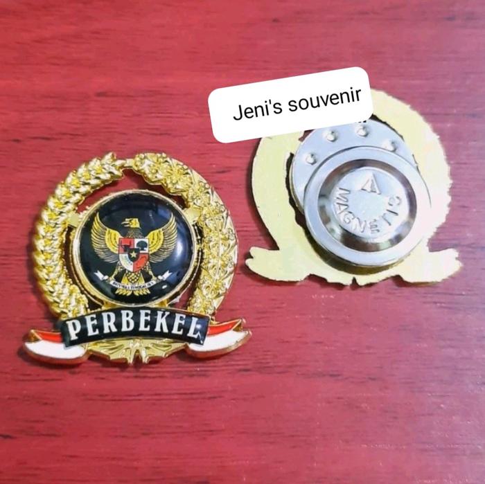 Pin perbekel model padi kapas - lencana perbekel