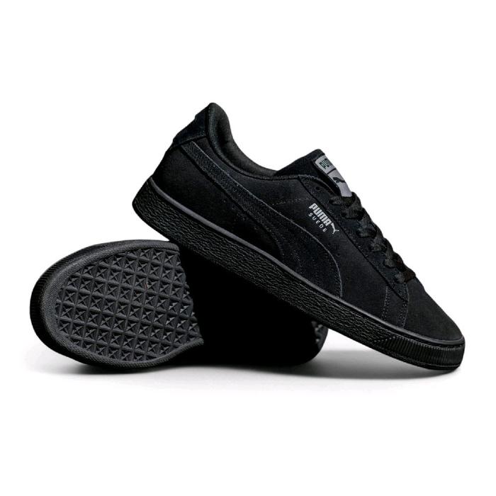 SEPATU PUMA SUEDE BLACK FULL BLACK