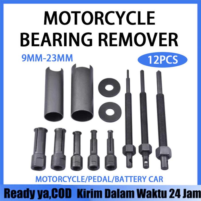 TERBARU!!! 【COD】Treker Bearing Puller Set 12Pcs 9-23mm Separator Disassembler CVT Treker Lepas Pembu