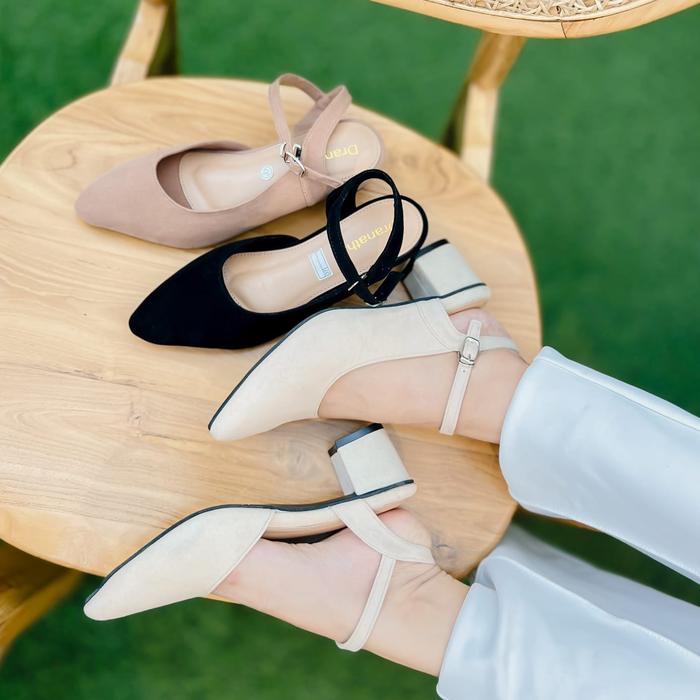 Felicia Dranatha Heels Wanita 5cm Shoes Antislip Sandal