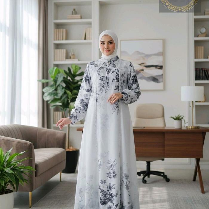 kanza gamis rompi by eliza fashion,ekegant dan cantik Muslim Gamis