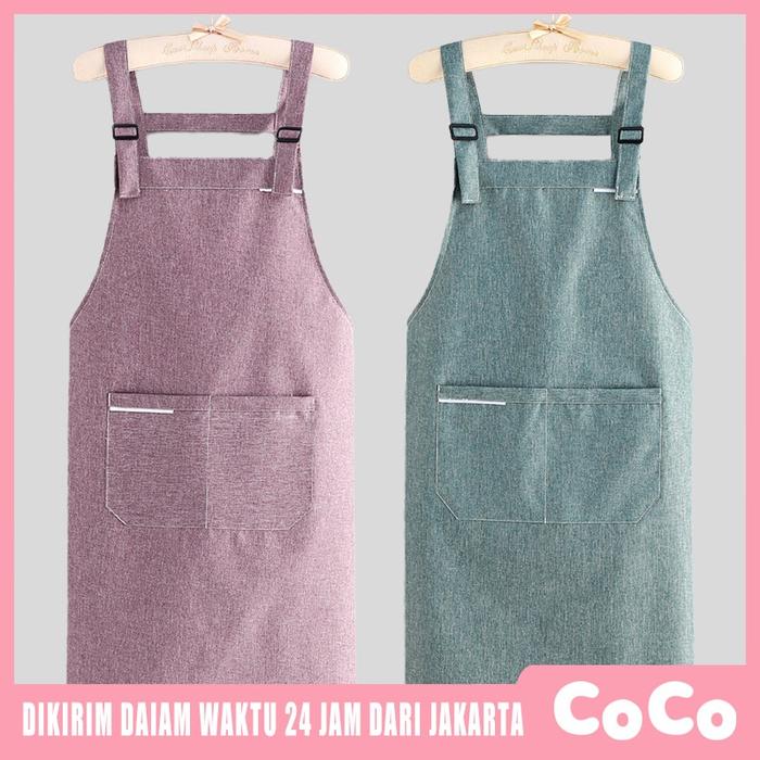 Celemek Masak Apron Masak Barista Waiters Appron Chef Celemek Kitchen Apron Cafe Restoran